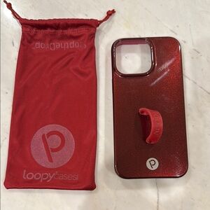 Loopy Case IPhone 14 Pro Max Shimmer Maroon